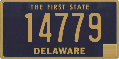 DE license plate 14779