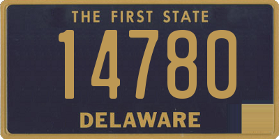 DE license plate 14780