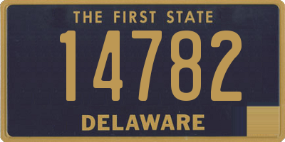 DE license plate 14782