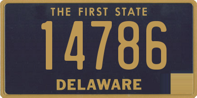 DE license plate 14786