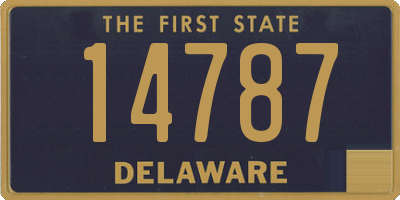 DE license plate 14787