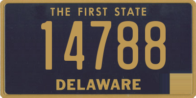 DE license plate 14788