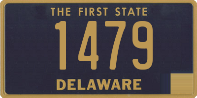 DE license plate 1479