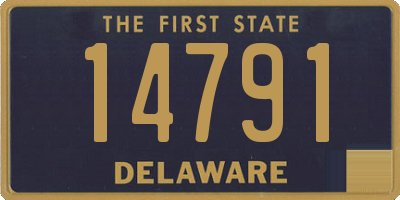 DE license plate 14791