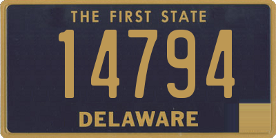 DE license plate 14794