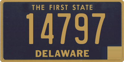 DE license plate 14797