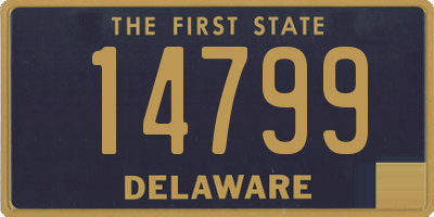 DE license plate 14799