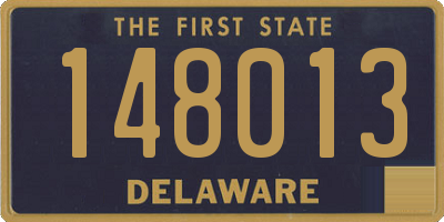 DE license plate 148013