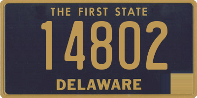 DE license plate 14802