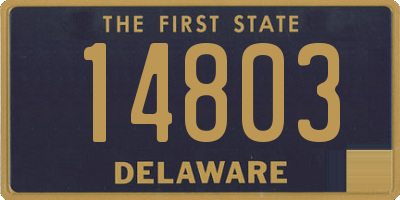 DE license plate 14803