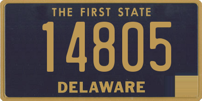 DE license plate 14805