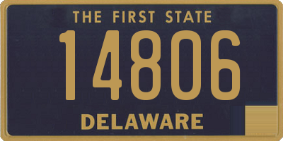 DE license plate 14806