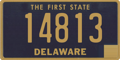 DE license plate 14813