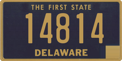 DE license plate 14814