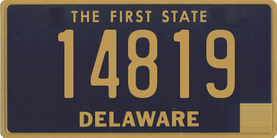 DE license plate 14819