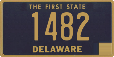DE license plate 1482
