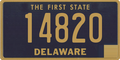 DE license plate 14820