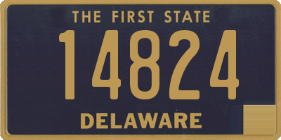 DE license plate 14824