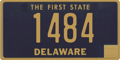 DE license plate 1484