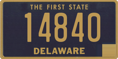 DE license plate 14840