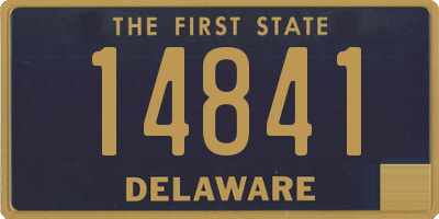 DE license plate 14841