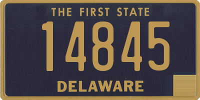 DE license plate 14845