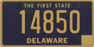 DE license plate 14850