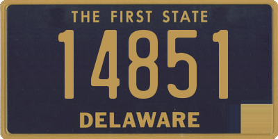 DE license plate 14851