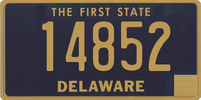 DE license plate 14852