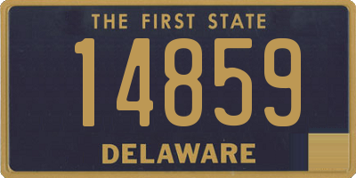 DE license plate 14859