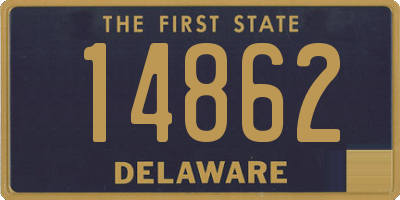 DE license plate 14862