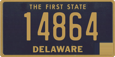 DE license plate 14864