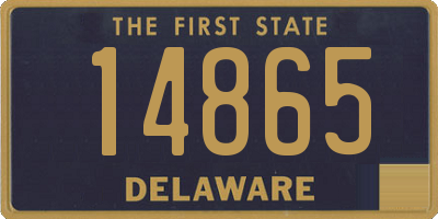 DE license plate 14865