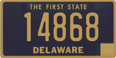 DE license plate 14868