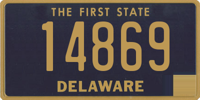 DE license plate 14869