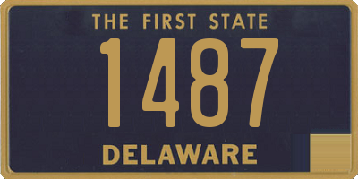 DE license plate 1487