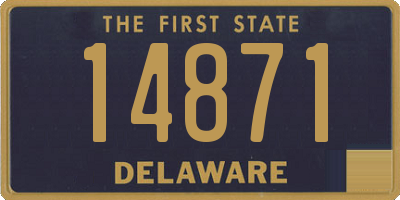 DE license plate 14871