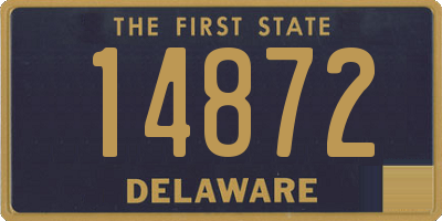 DE license plate 14872
