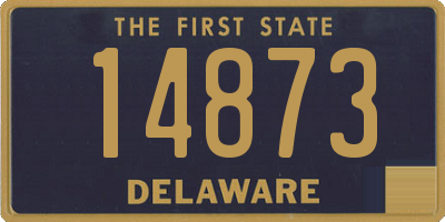 DE license plate 14873