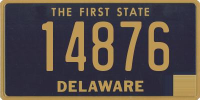 DE license plate 14876