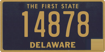 DE license plate 14878
