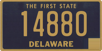 DE license plate 14880