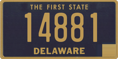 DE license plate 14881