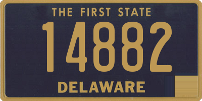 DE license plate 14882
