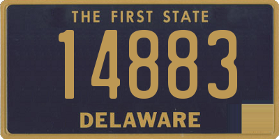 DE license plate 14883