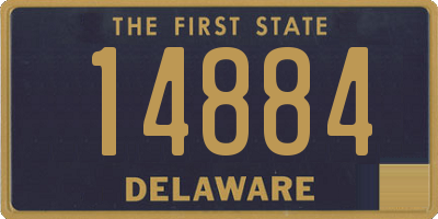 DE license plate 14884