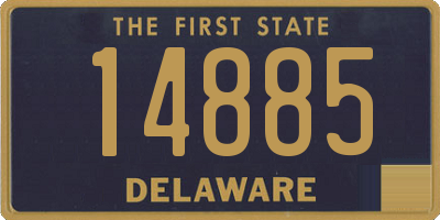 DE license plate 14885