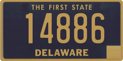 DE license plate 14886