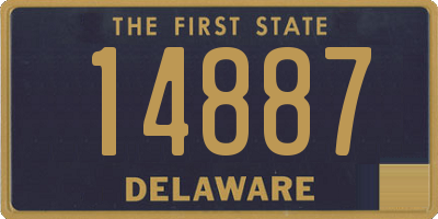DE license plate 14887