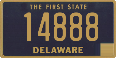 DE license plate 14888